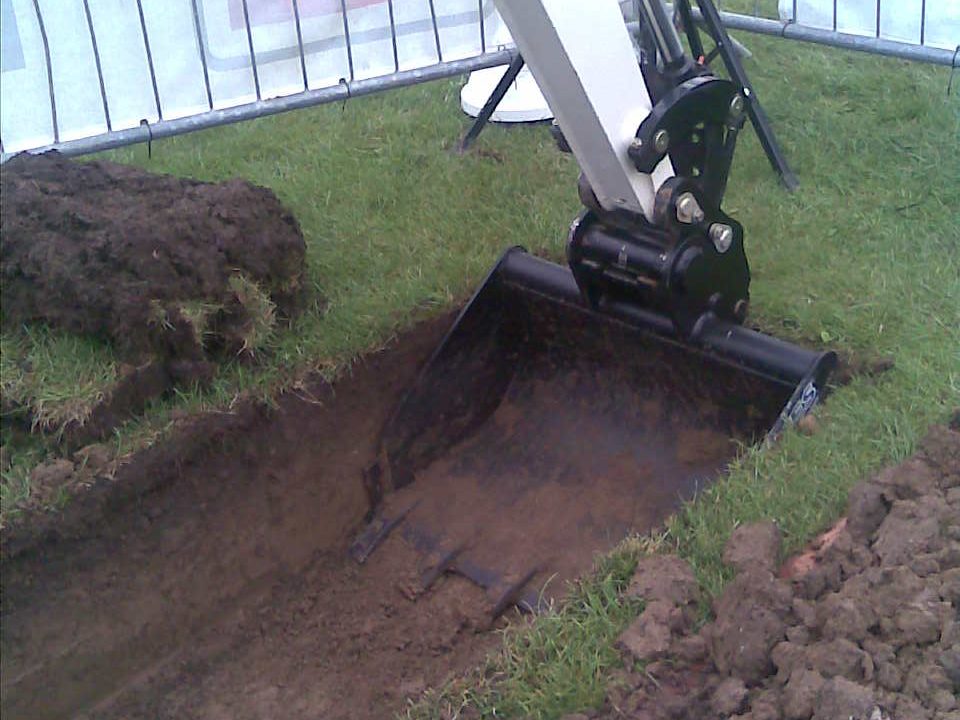 Grave digging buckets Whites Material Handling