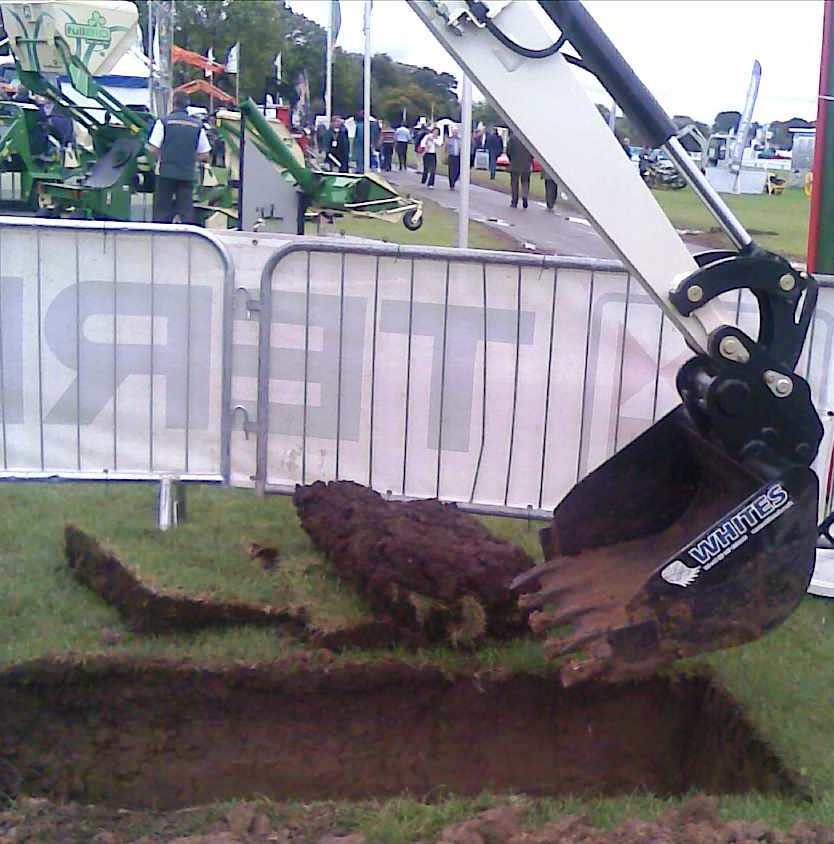 Grave digging buckets Whites Material Handling