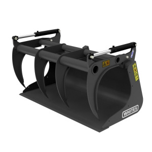 Heavy duty bucket grapple