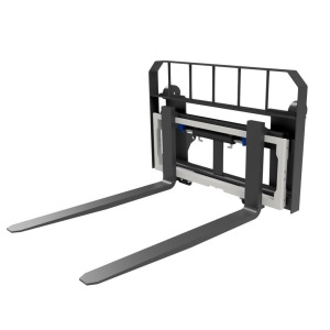 Side shift pallet forks